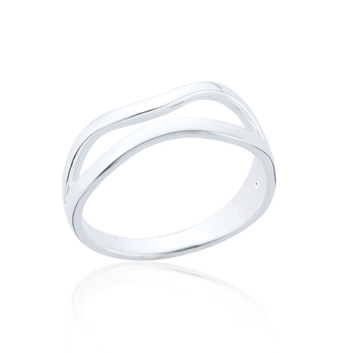 Ticia Wave Ring - Silver