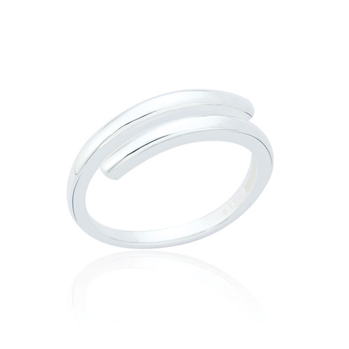 Ticia Crossover Ring - Silver