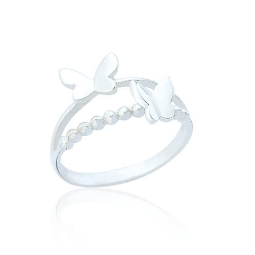 Ticia Butterfly Ring - Silver