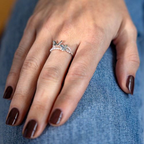 Ticia Butterfly Ring - Silver