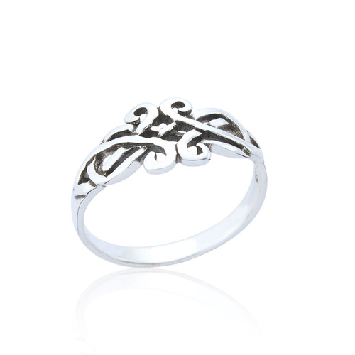 Liadan Celtic Knot Ring - Silver