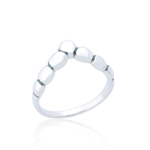 Seren Pebble Ring - Silver