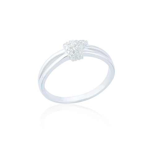 Zaha C.Z Knot Ring - Silver