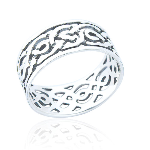 Artan Mens Celtic Knot Ring - Silver