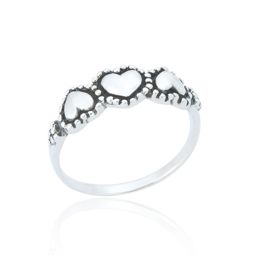 Etta Heart Ring - Silver
