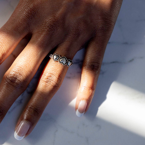 Etta Heart Ring - Silver