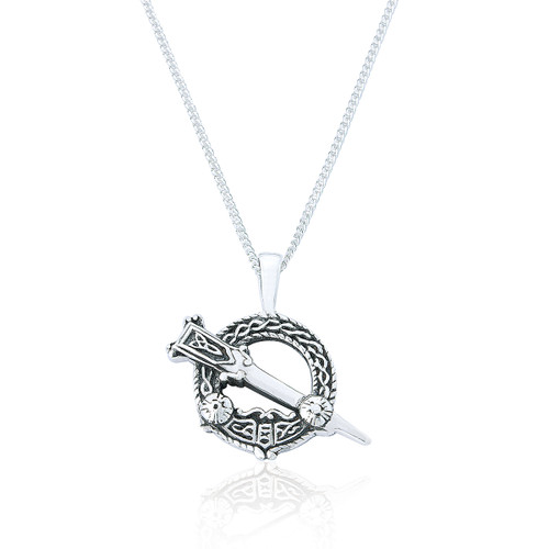 Greer Celtic Tara Pendant & Chain - Silver