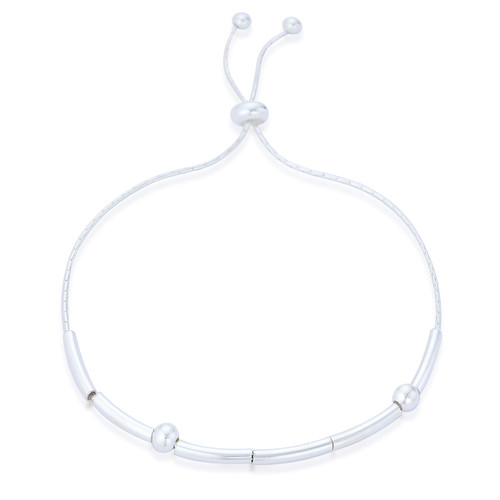 Toni Tube Friendship Bracelet - Silver