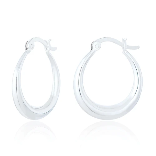 Vivian Creole Hoops - Silver