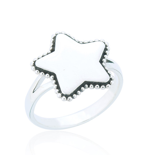 Nya Star Statement Ring - Silver