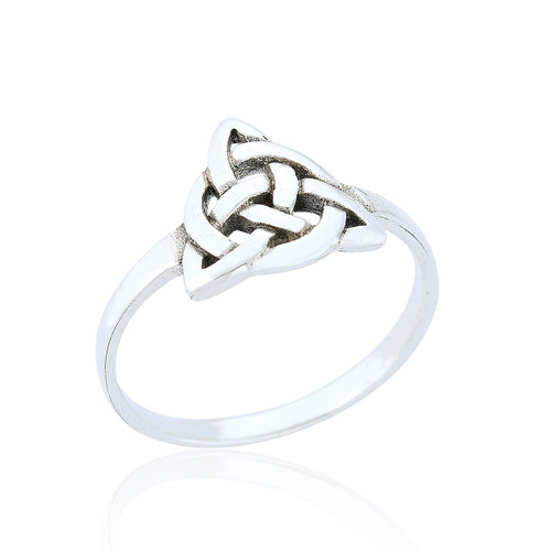 Tegan Trinity Celtic Ring - Silver