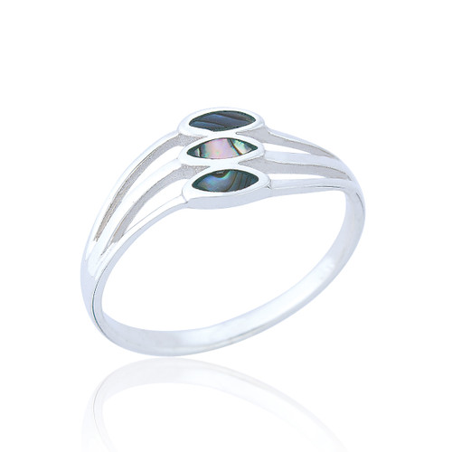 Tegan Waterfall Ring - Abalone