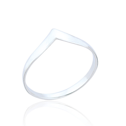Tegan Wishbone Ring - Silver