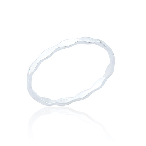 Lavinia Wavy Ring - Silver