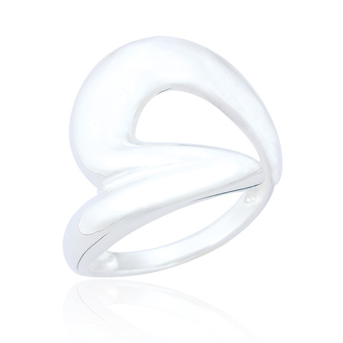 Luma Abstract Statement Ring - Silver