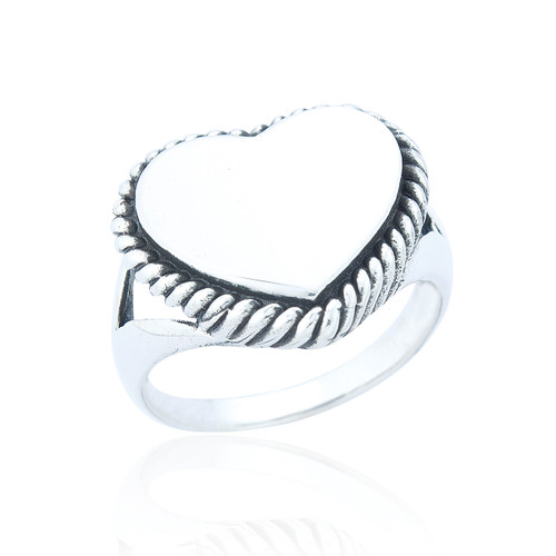 Nya Heart Statement Ring - Silver