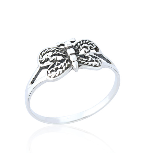 Tegan Butterfly Ring - Silver