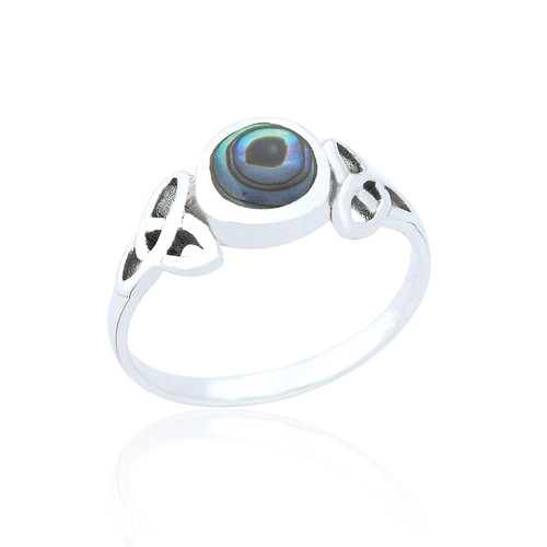 Branwen Celtic Ring - Abalone