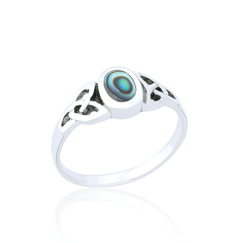 Fenella Celtic Ring - Abalone