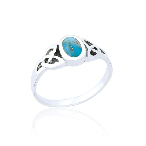 Fenella Celtic Ring - Turquoise