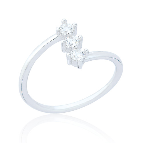 Clio Triple C.Z Ring - Silver