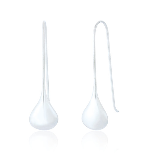 Muriel Teardrop Earrings - Silver