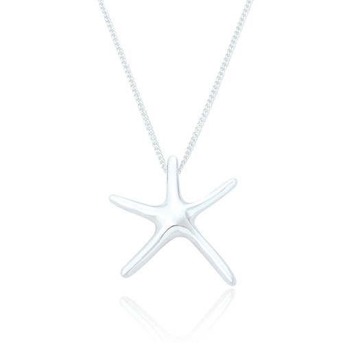 Miriam Starfish Pendant & Chain - Silver