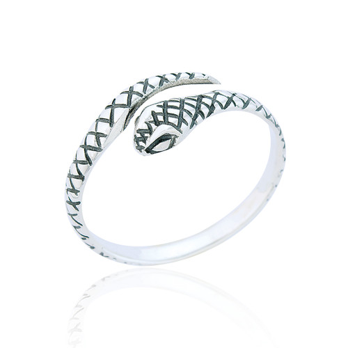 Nixie Snake Ring - Silver