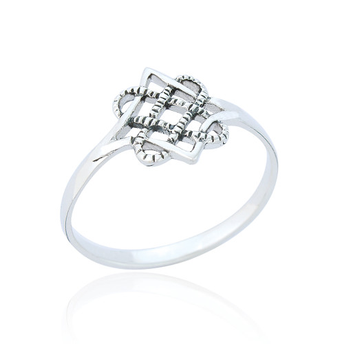 Keelin Celtic Knot Ring - Silver