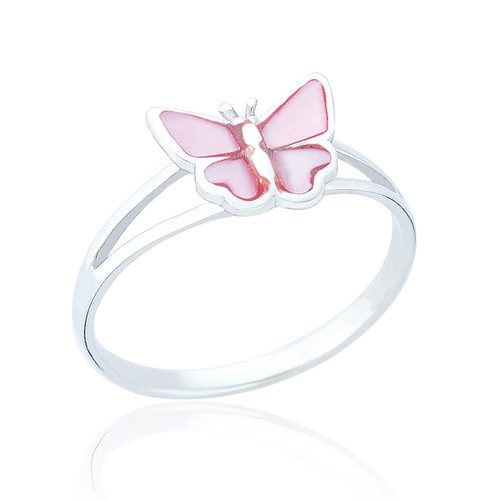 Lira Butterfly Ring - Pink Mother of Pearl