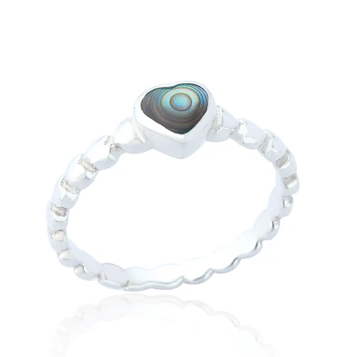 Emile Heart Ring - Abalone