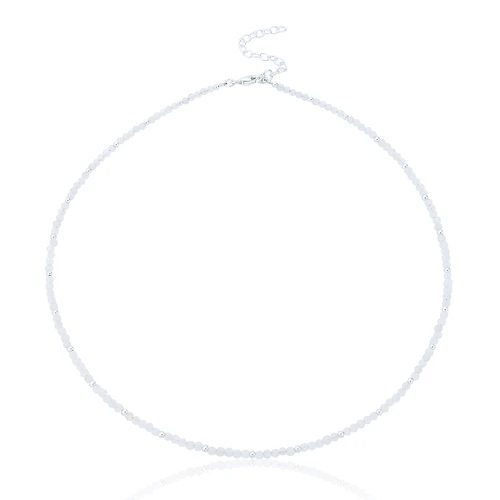 Nic Small Rose Quartz Beaded Necklace