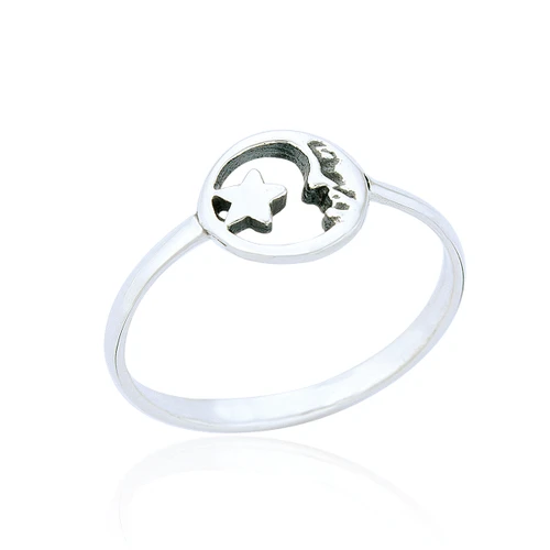 Vesper Star & Moon Ring