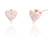 Chantal Stud Earrings - Rose Gold