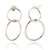 Macie Drop Circles Earrings - Silver