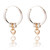 Sweetie Heart Hoop Earrings - Rose Gold