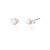 Jemima Stud Earrings Small - White Opal