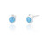 Jemima Stud Earrings Medium - Blue Opal