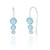Hama Blue Opal Earrings - Silver