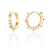 Alix Spike Hoop Earrings - Gold Plate
