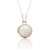Jemima White Opal Pendant & Chain - Silver