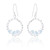 Conni Blue Topaz Drop Earrings - Silver