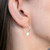 Adelie Disc Hoop Earrings - Silver