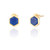 Liga Hexagon Lapis Stud Earrings - Gold