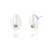 Ethel Peridot Stud Earrings - Silver