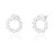 Dixi C.Z Star Stud Earrings - Silver