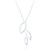 Laila Leaf Pendant & Chain - Silver