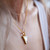 Liga Triangle Mother of Pearl Pendant & Chain - Gold