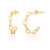 Cosette Chain Hoop Earrings - Gold