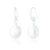 Noah Pearl Drop Earrings - Silver
